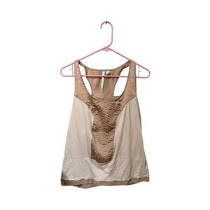 LC Lauren Conrad Beige Sleeveless Blouse